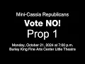 Mini-Cassia Republicans Vote NO on Prop 1