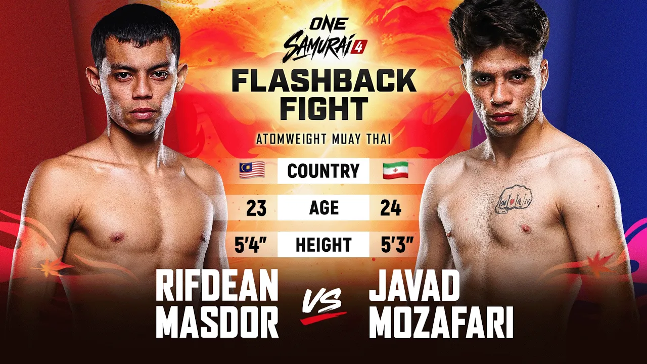 Malaysia's NEXT World Champion? 🇲🇾👑 Rifdean Masdor vs. Javad Mozafari | Muay Thai Full Fight