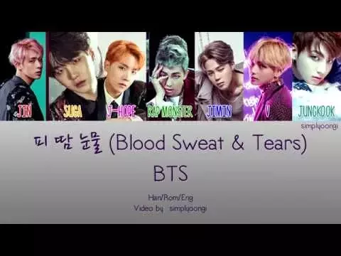 Download MP3 BTS [방탄소년단] - Blood Sweat & Tears [피 땀 눈물] (Color Coded Lyrics | Han/Rom/Eng)