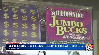 Kentucky lottery losses in the mega millions