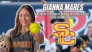 Salpointe Catholic s and BYU commit Gianna Mares win 5th consecutive State Championship