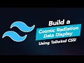 Build a Cosmic Radiation Data Display UI Component with Tailwind CSS