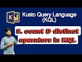 8 count distinct operators in KQL