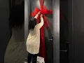 Christmas Door Decoration Hack DIY Festive Bow