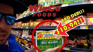 HIGH PRICES AT A GROCERY STORE WINCO FOODS