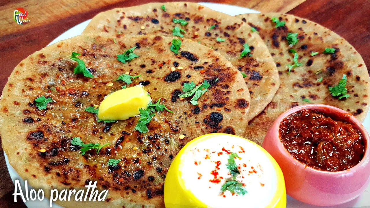 Authentic Aloo Paratha Recipe   Delicious Indian Flatbread Stuffed with Spiced Potatoes   Foodworks