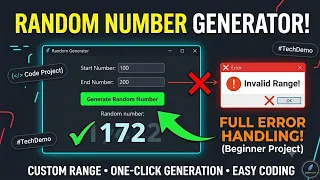 How to Make a Random Number Generator App Simple Software Project Demo