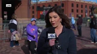 Denver7 s Danielle Grant live from Coors Field on opening day