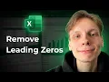 How to Remove Leading Zeros in Excel 2026 Easy Guide