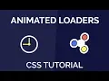CSS Animated Loaders Fidget Spinner Loader and Clock Loader