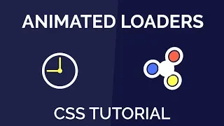 CSS Animated Loaders Fidget Spinner Loader and Clock Loader