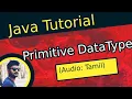 Java Primitive Data Types in Tamil Java in Tamil