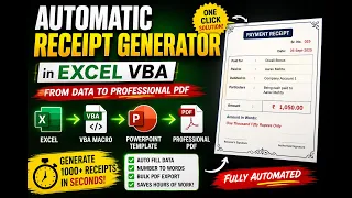 Generate 1000 Payment Receipts in Seconds using Excel VBA PowerPoint