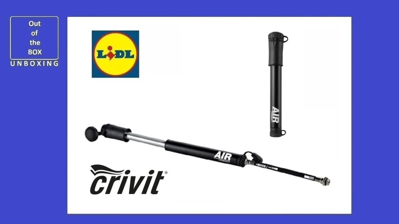 Crivit Mini Bicycle Pump UNBOXING (Lidl 8.3 bar 120 PSI)