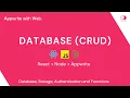 Appwrite Database Demo - Appwrite with Web Database CRUD