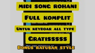 midi song rohani komplit untuk keyboard all type gratis download