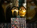 Scorpion Character Selection in Mk vs Dc Universe , Injustice , Mk9 , MkX , Mk11. Mk1  #mortalkombat
