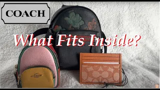 Coach Haul Mini Court Small West Backpack Card Wallet What Fits Inside Review RaqReview