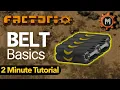 Factorio Tutorial How to Place Draw Belts Nugget