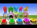 Lagu Long Slide Game with Cow Elephant Gorilla Hippopotamus Tiger 3d Animal Game Funny 3d Animals