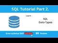 SQL Data types Learn Free SQL Course SQL For Beginners Hindi Part 2