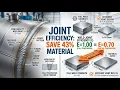The Joint Efficiency Factor How Welds Determine Pressure Vessel Thickness