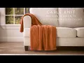 Chanasya Cable Knit Throw Blankets