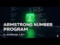 Armstrong Number Program DSA With Javascript