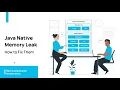 Java Native Memory Leaks How to Fix Them Webinar