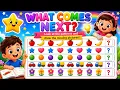 What Comes Next Fun Pattern Recognition for Kids Preschool Learning Worksheet Brain Game