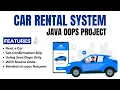 Java OOPs Project - Java Car Rental System Project OOP Concepts Implementation