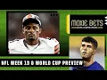NFL Week 13 rematches Colts vs Steelers MNF picks USA vs Iran World Cup Moxie Bets