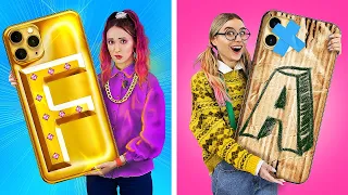 الطالبه المشهوره الغنيه مقابل الطالبه الساذجه المفلسه 