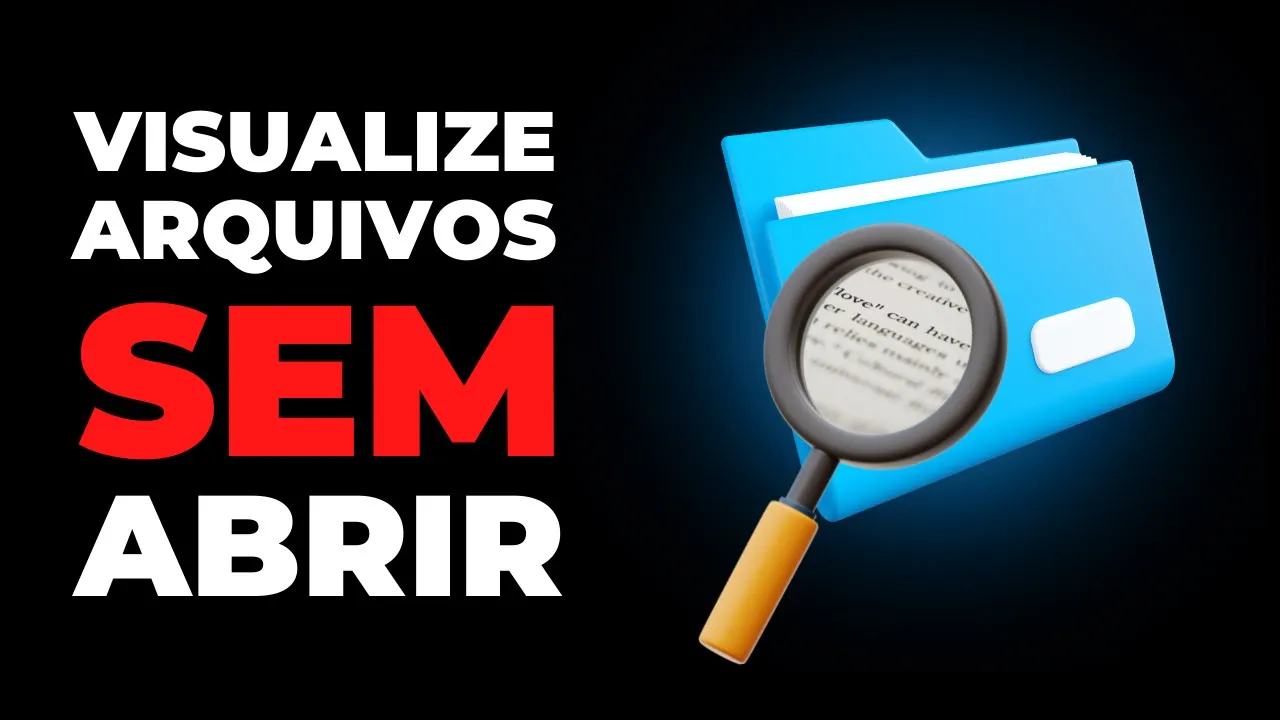 COMO VISUALIZAR UM ARQUIVO USANDO A BARRA DE ESPAÇO!