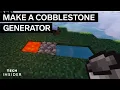 How To Make A Cobblestone Generator In Minecraft Tech Insider