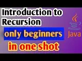 Recursion the most difficult topic for beginners java recursion isc class11 recursion padhaikrlo