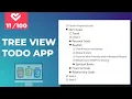 Tree View Todo App Using HTML CSS JavaScript Project of 100