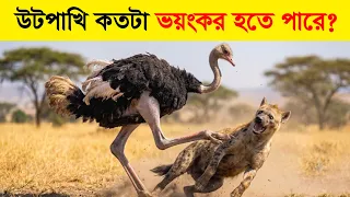উটপাখির আসল রুপ, ভুল করেও কাছে যাবেন না!
