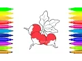 Vegetables Coloring Game Coloring Book Pages Learn Colors Teach Colours Baby Toddler Preschool