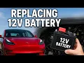 How to replace the 12 V battery on Tesla model 3