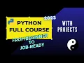 Python Tutorial - Python Full Course for Beginners With Projects