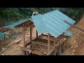 Download Lagu Single mother builds beautiful and simple 2-storey wooden house - Installing a corrugated iron roof