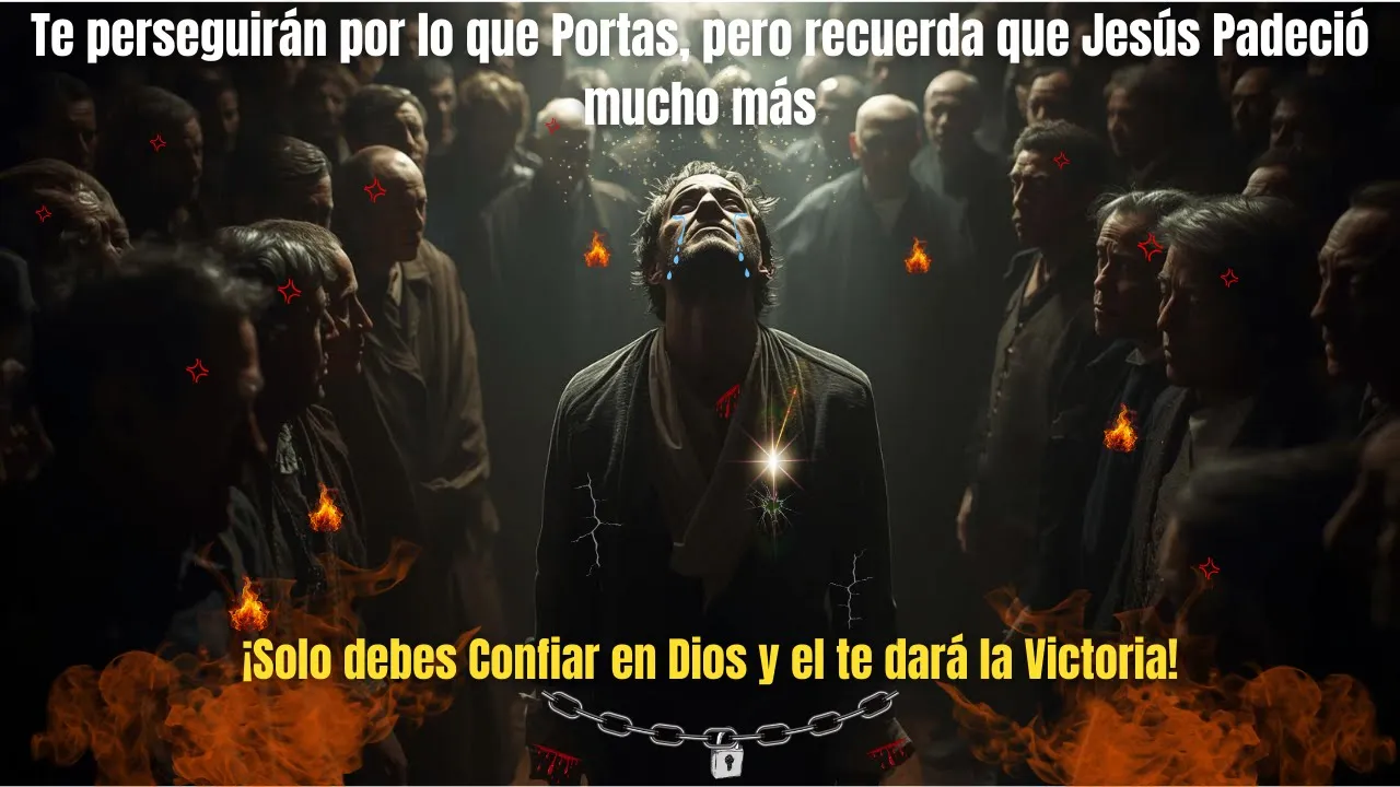 Te perseguirán por lo que Portas, pero recuerda que Jesús Padeció mucho más
