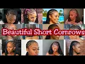 Stunning Short Braided Cornrow Hairstyles for Ladies Trendy Elegant Looks You ll Love