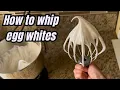 How to Whip Egg Whites to Perfect Firm Peaks for Sponge Cake Full Process No Cuts