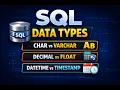SQL Data Types Explained Simply CHAR vs VARCHAR DECIMAL vs FLOAT DATETIME vs TIMESTAMP