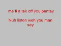 Mavado - when you feel lonely Lyrics (Dancehall Lyrics Overdrive)