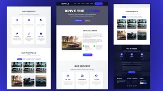 Responsive Car Website Using HTML CSS JavaScript