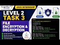Cognifyz Technologies Java Internship Level 2 Task 3 File Encryption Decryption in Java