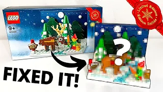 How to EASILY FIX this NEW LEGO Holiday Set! | Santa's Front Yard REVIEW (40484)